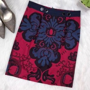 Anthropologie Leifsdottir Demask Midi Pencil Skirt